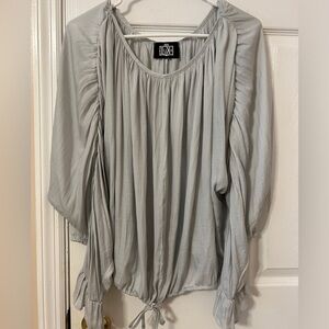 Luxe Boutique Silver Gray Blouse